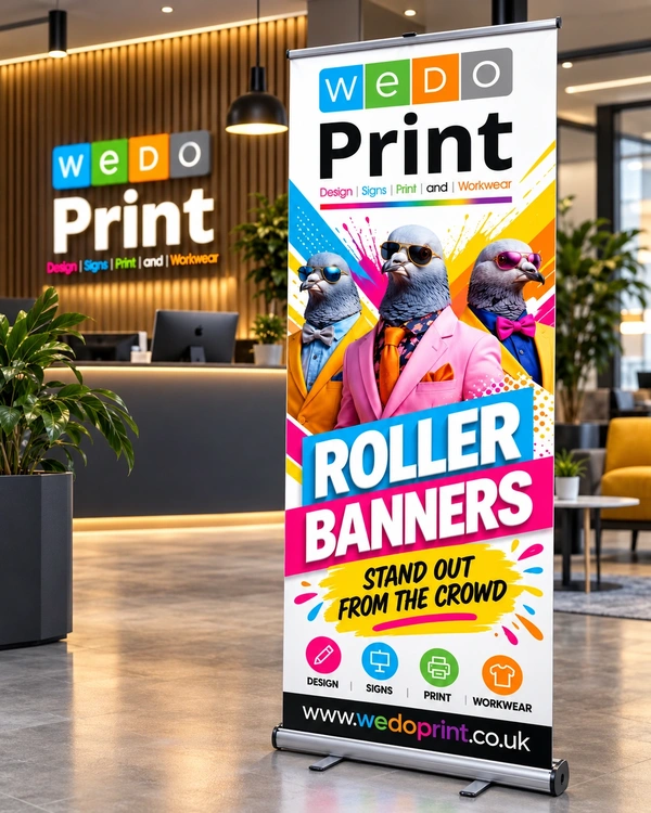  Colourful Roller Banner With Pigeon Team 4
